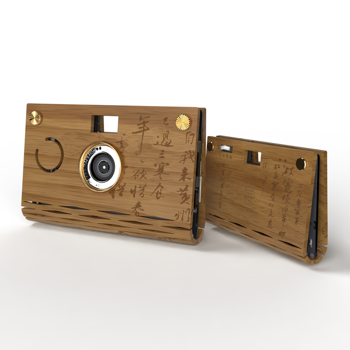 Camera Bundle - Calligraphy Wood Camera Set